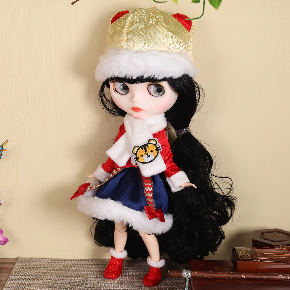 Neo Blythe Doll Christmas Dress With Hats 9