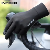 INPAKO Winter Thermal Cycling Gloves for Men Touchscreen Windproof Bicycle Gloves Sports Mountain Road Bike Gloves for Riding
