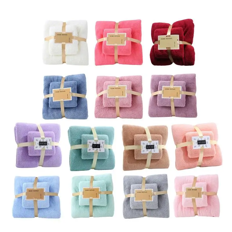 

Towel Sets For Bathroom Reuseable Absorbent Pure Hand Face Cleaning Towel Soft High Quality Body Towel Home Bathroom Accessories