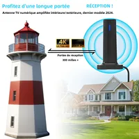 Nouvelle antenne récepteur TV numérique DTMB intérieure et extérieure, antenne HDTV numérique haute définition pour ondes terrestres 3