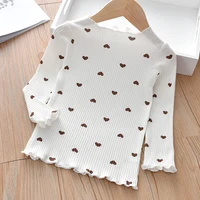 Mädchen Langarm T-Shirt mit Herz Druck – Bild 5
