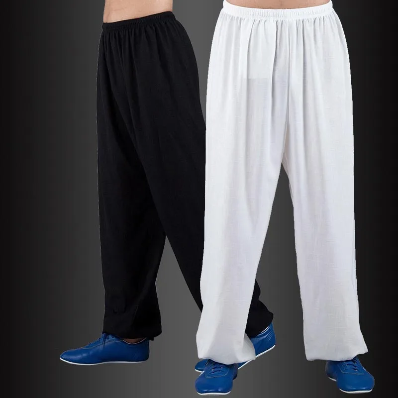 Martial Art Trousers Tai Chi Trousers Martial Arts Training Pants Wu Shu Tai Chi Pants Bloomers Men Women Karate Judo Trousers Taekwondo Kung Fu Running Yoga