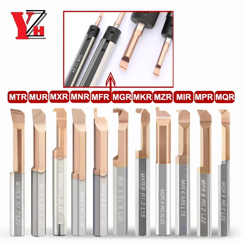 Lathe Tool Holder Tool Holder YZH SHB12 SHB16 SHB20 SHB25-3 4 5 6 7 8 10 12 14 16 18mm Boring Tool holder Small diameter holder CNC Lathe 100mm Tungsten Steel