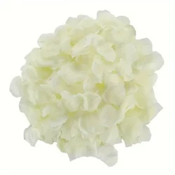 Vibrant Multicolor Silk Rose Petals for Romantic Decorations and Celebrations (Beige)