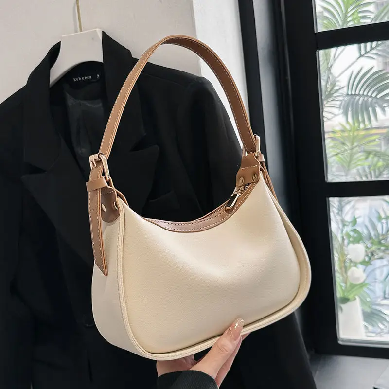 

Shoulder Bag for Women's Commuting Underarm Bag Solid Color Versatile Tote Bag Fashion Casual Crossbody Bag Female Handbag Z15