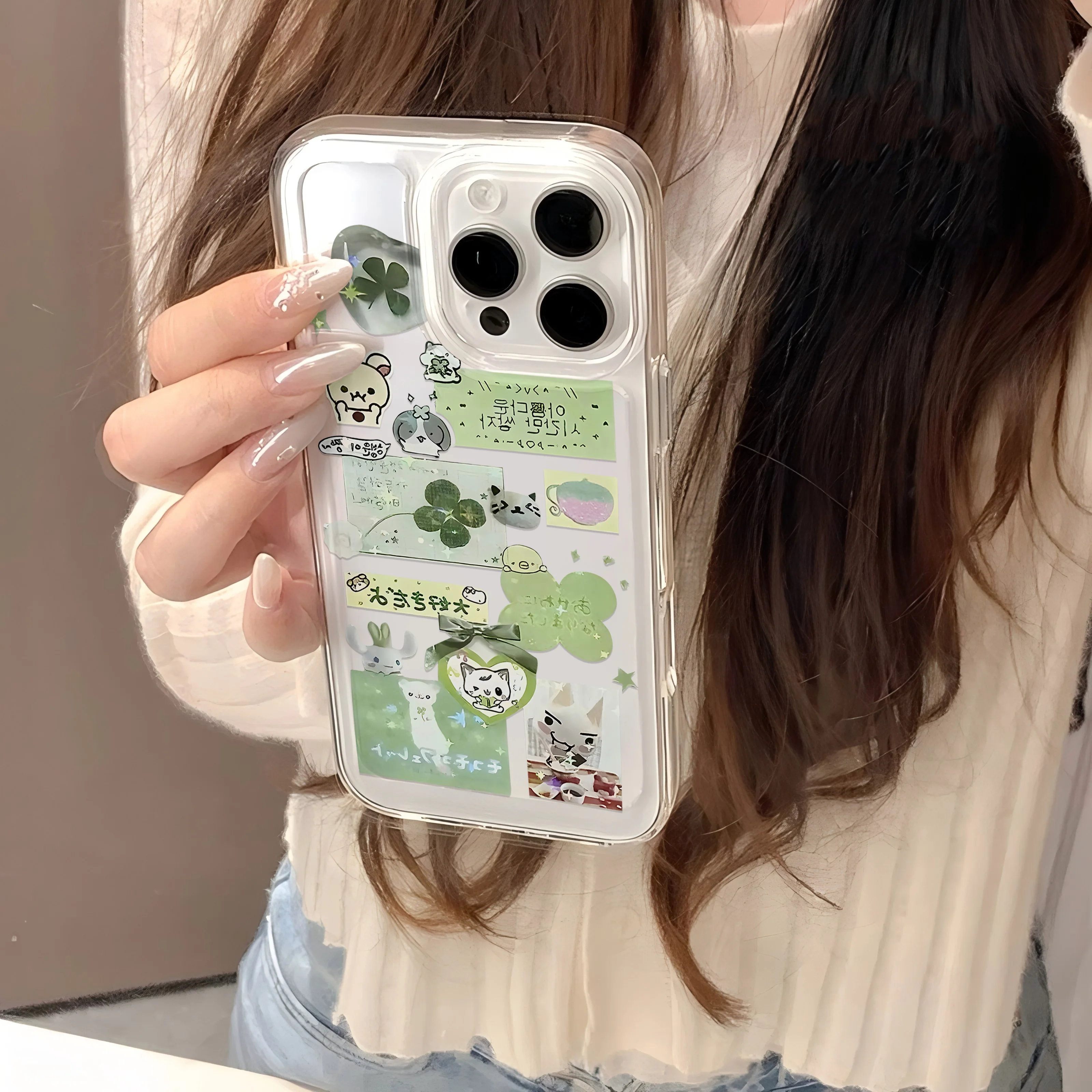 Charming Rilakkuma Soft TPU Phone Case - Cute Bear Design Back Cover