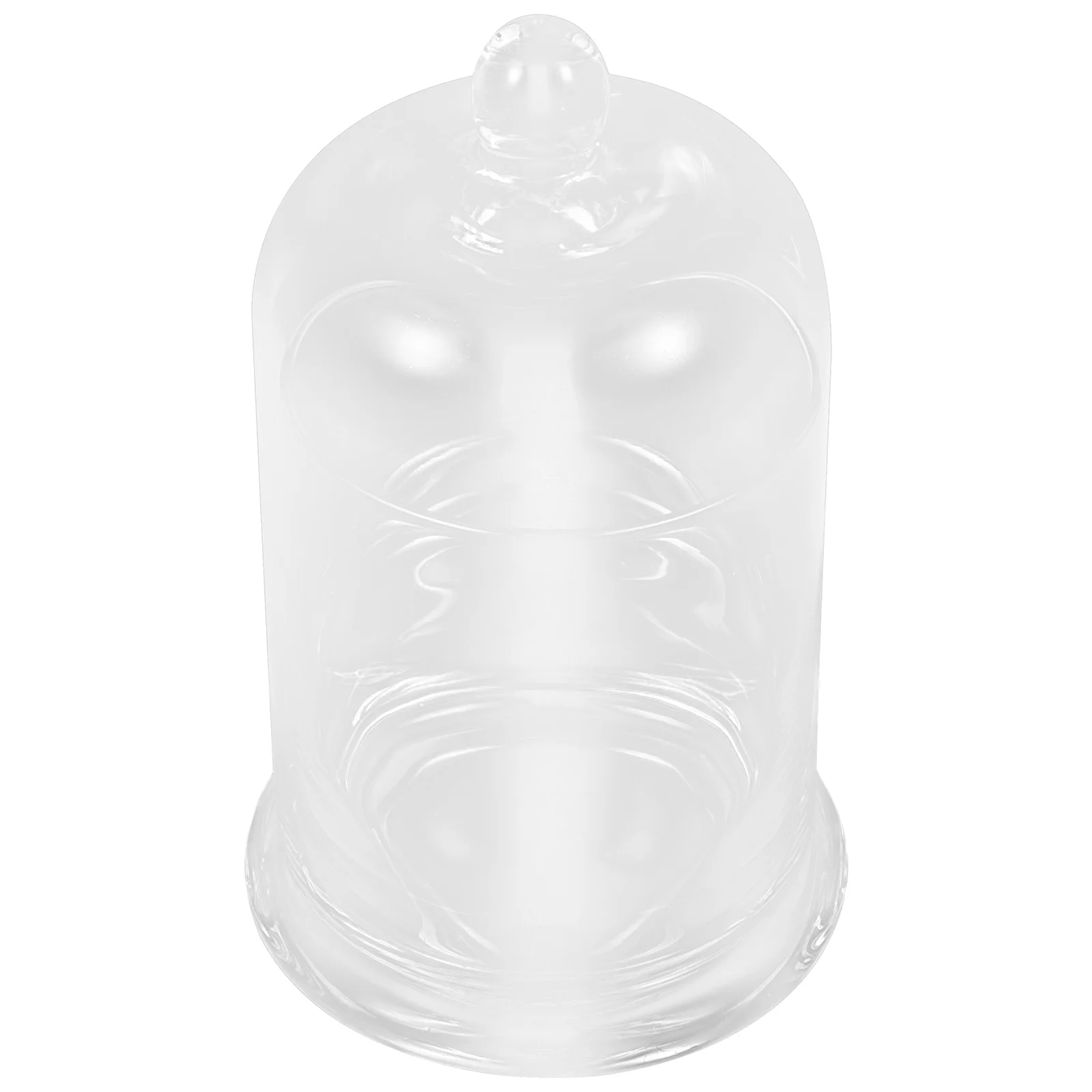 

Glass Cover Glass Aroma Cup Dust-Proof Cover Home Decor Candle With Cover Dry Flower Lipstick Glass Ornament Bell Cover