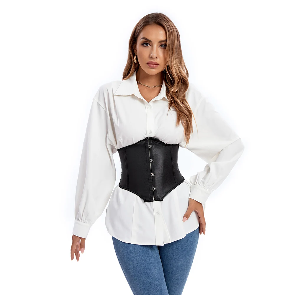 

Underbust Corset Short Waist Bustier Belt Cincher Slimming Body Shaper Korset