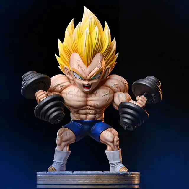 17cm Dragon Ball Z Figure Vegeta Muscle Fitness IV Action Anime Figurine PVC GK Collection Model Toys for Gifts 5