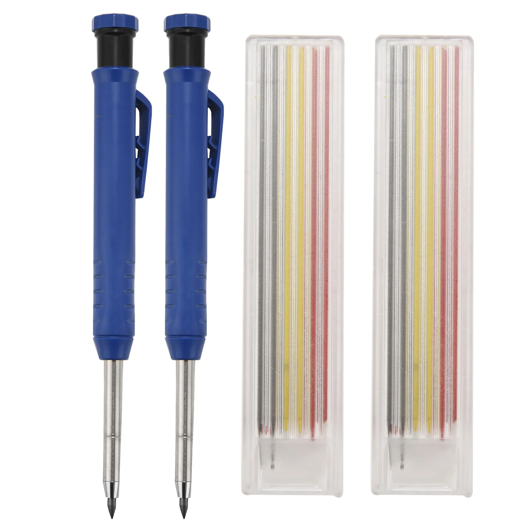 

Solid Carpenter Pencil Set for Construction Refill Hole Mechanical Pencil Marker Marking Tool for Carpenter Scriber