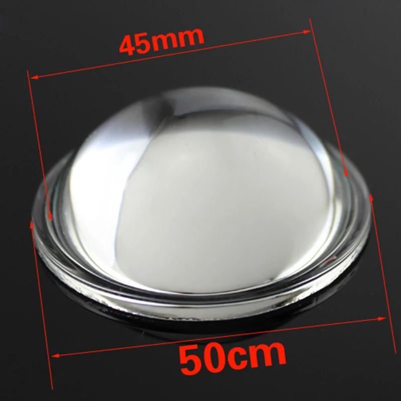 50mm Dia Optical Glass 50mm Focal Length Highpower Led Plano Convex