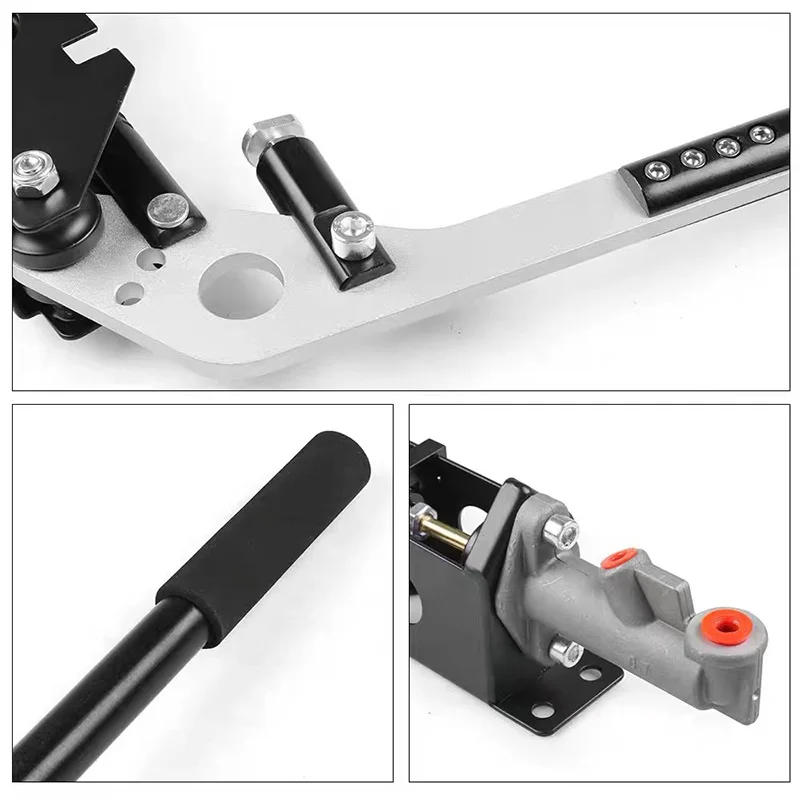 500mm Universal Hand Brake Aluminum Hydraulic Drift Brake Racing Parking Handbrake Lever Gear Long Section For Sim Racing Rally