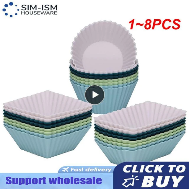 Jumbo Silicone Muffin Cups Reusable Nonstick Jumbo Silicone Baking Cups,  Cupcake and Muffin Liners 1PC 