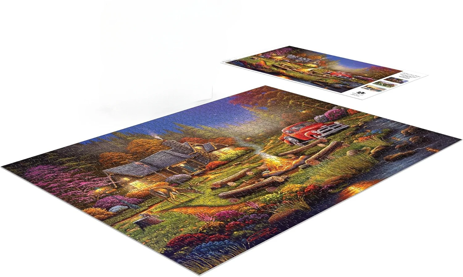The Woodsmen Adult Paper Puzzles 1000/500/300 Pieces Jigsaw Puzzles for Gameroom Bedroom Livingroom Party Birthday Gift