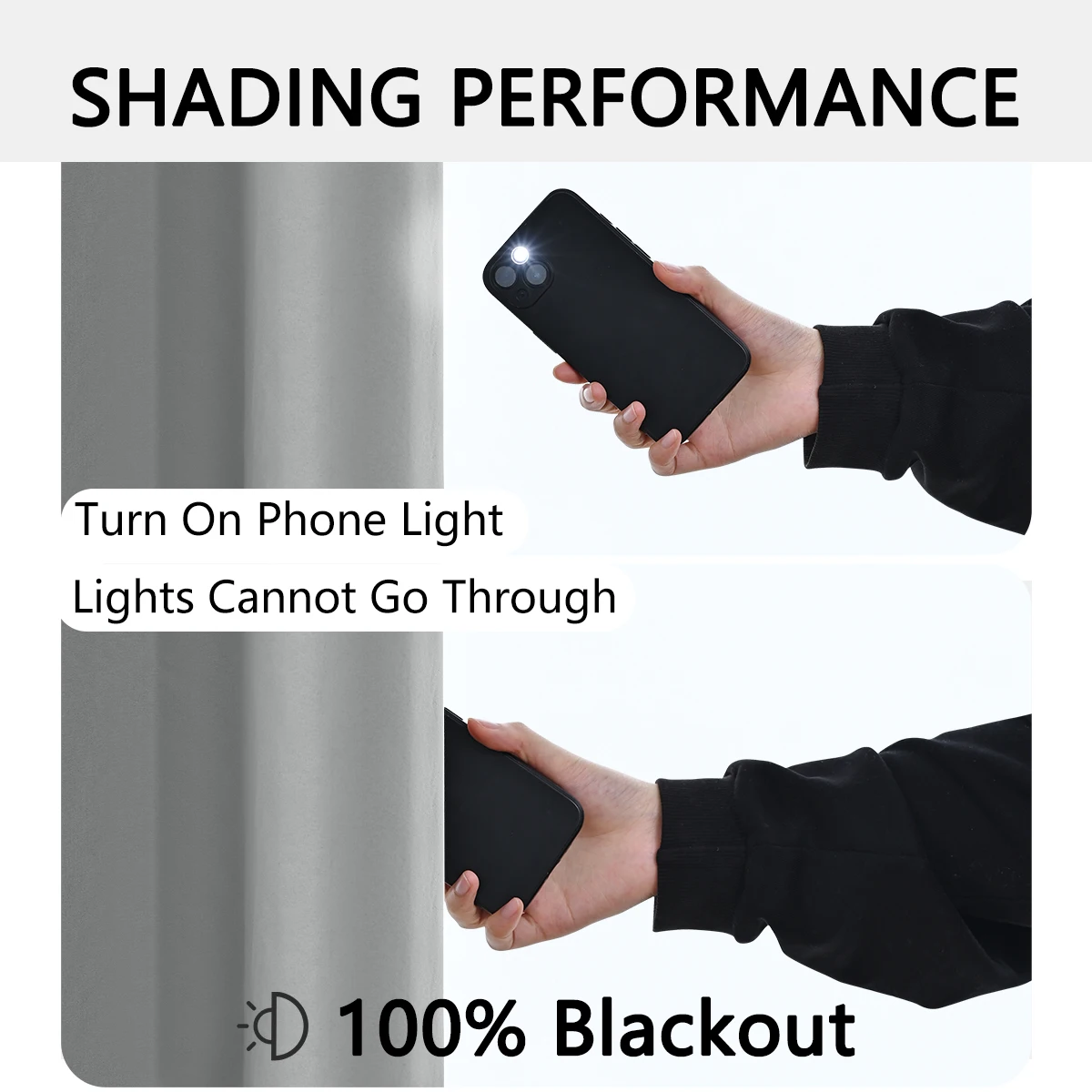 1pc Blackout Curtains with Coated Insulated Lining, Ideal for Living Room, Bedroom, Kitchen, Bathroom, Home Decor, Room Decor 4