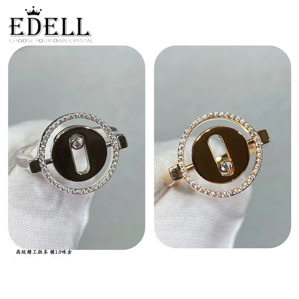 

Круглые полуалмазные кольца EDELL для детей, любимых друзей