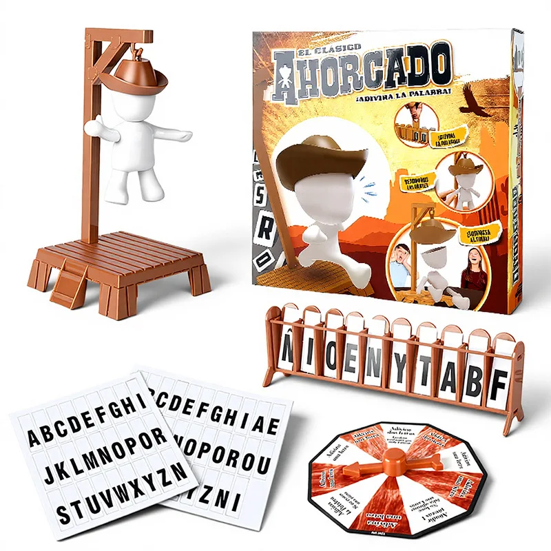Cowboy-Themed Interactive Family Word Guessing Board Game Toy