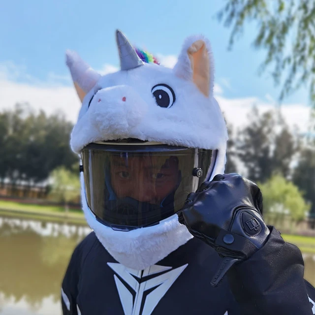 Funny s Helmet Cover For Full Face Stuffed Animal Plush Fun