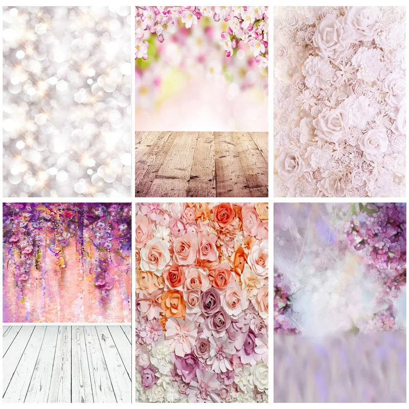 

Photorealistic Fabric Valentine Day Photography Backdrops Prop Love Heart Rose Wooden Floor Photo Studio Background 211215-03