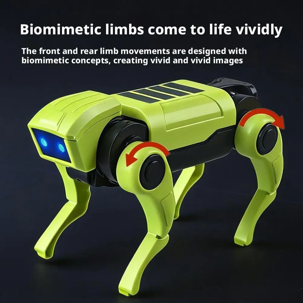 기계식 강아지 교육 실험: 어린이 DIY 조립용 전기 생체공학 로봇 강아지 - 4족 로봇 장난감 2026 신제품
