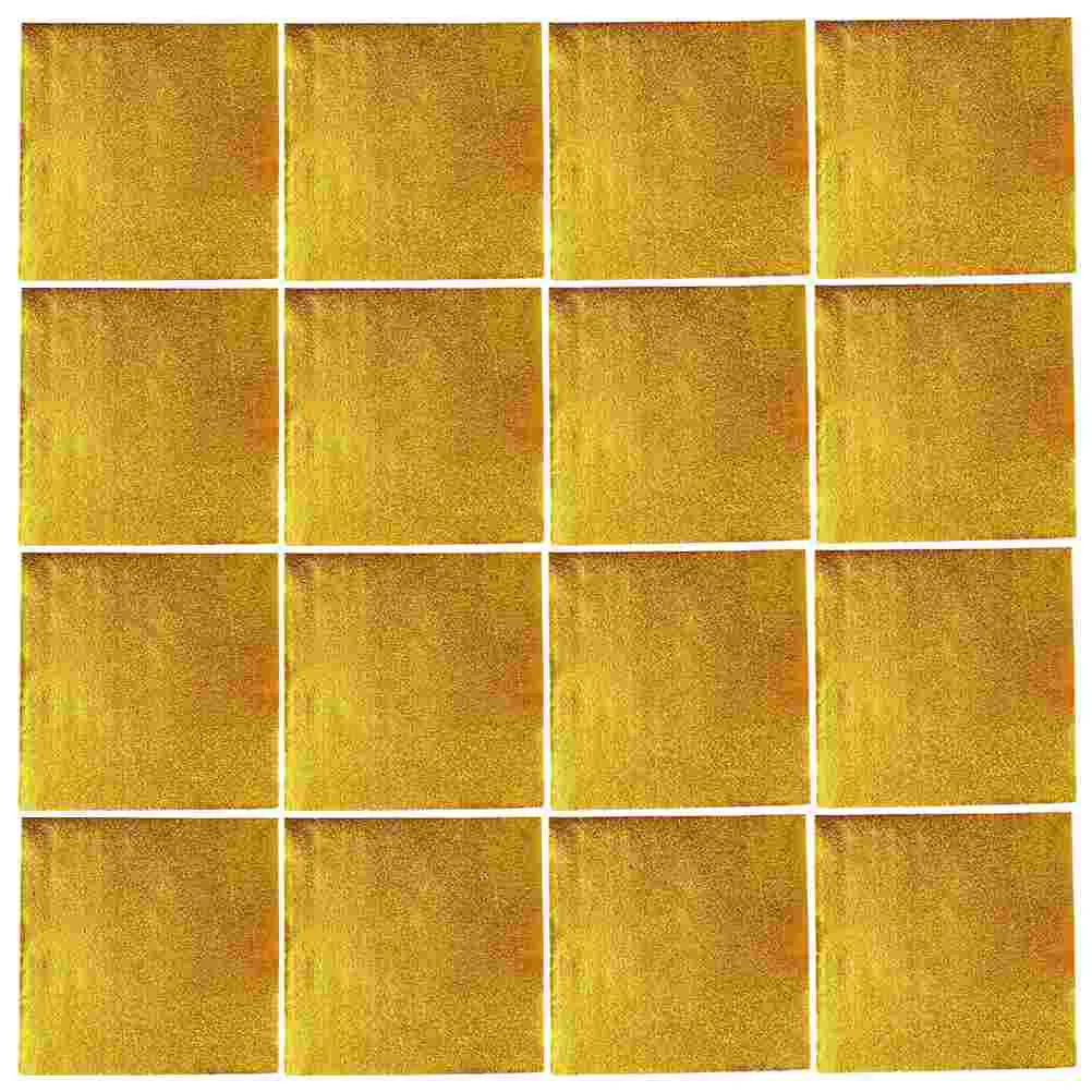 

600 Pcs Gold Aluminum Foil Packpacks Chocolates Wrapping Paper Food Candy Wrapper Wrapdock