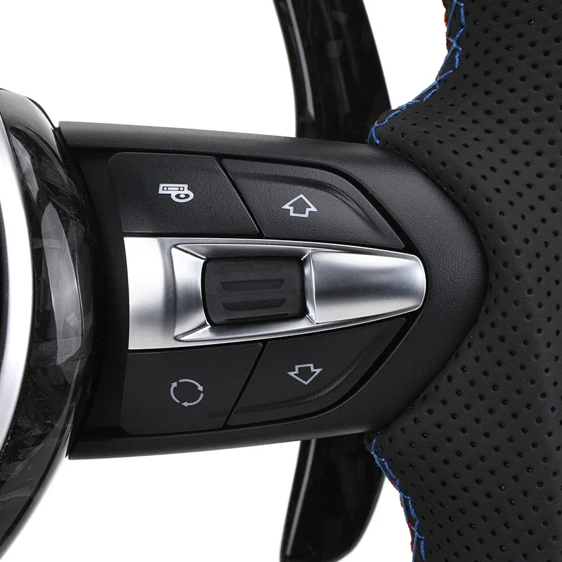 BMW F30 F01 F07 F10 F15 F16 F20 F21 F31 F32 F33 F36 M3 F80 M4 F82 F87용 M 스포츠 스티어링 휠 일반형 레드 블루 M1 M2 버튼