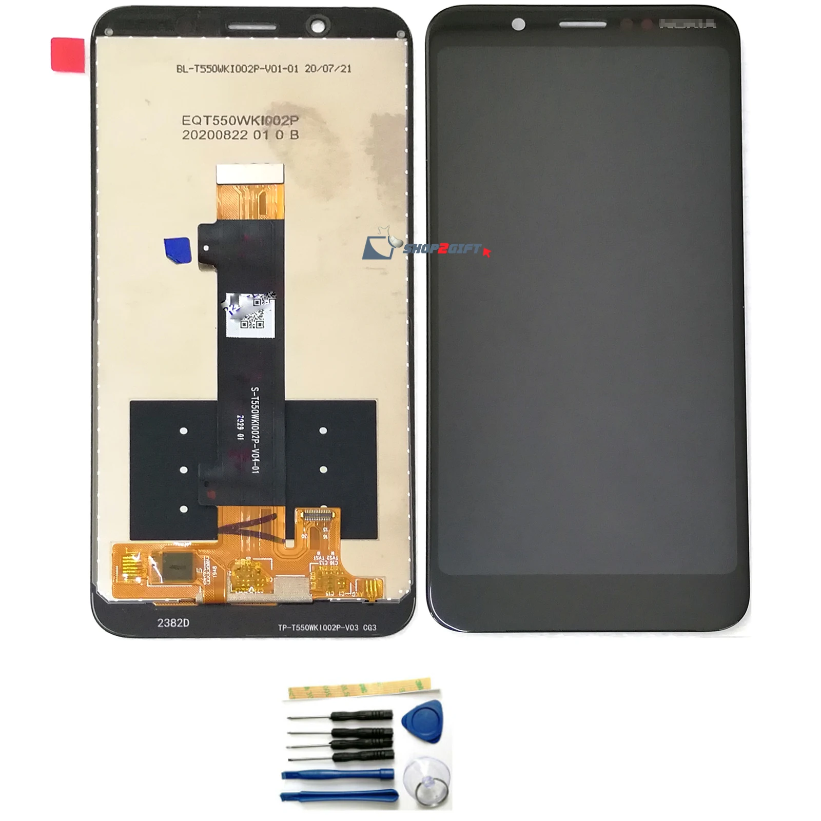 

5.45" For Nokia 2 V Tella LCD Display Touch Screen Digitizer with Tools&3M