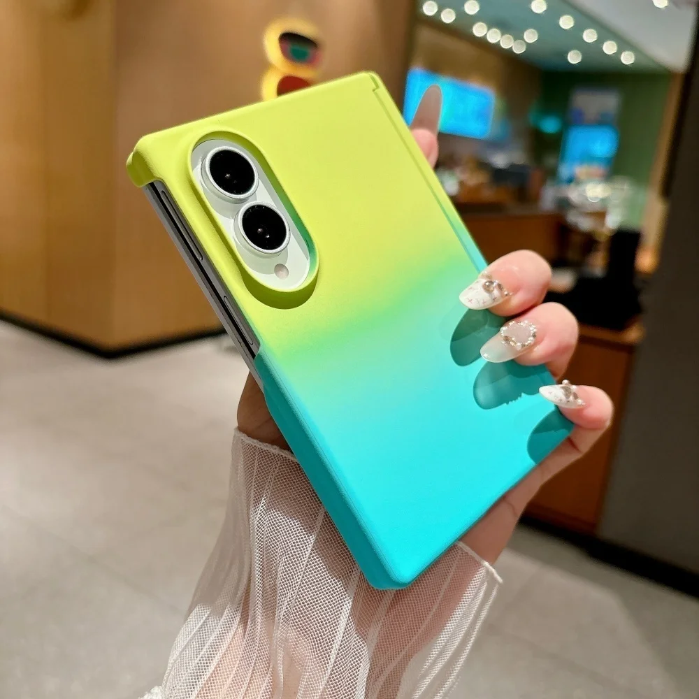 Luxury Gradient Double Color Matte Shockproof Hard PC Slim Frosted Case