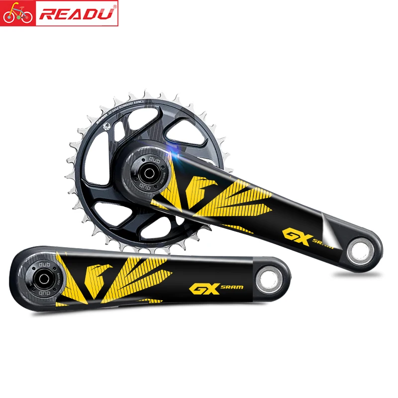 

READU Mountain Bike GX CARBON Crank Sticker AM DH Crank Decal Bike Stickers Bike Accessories