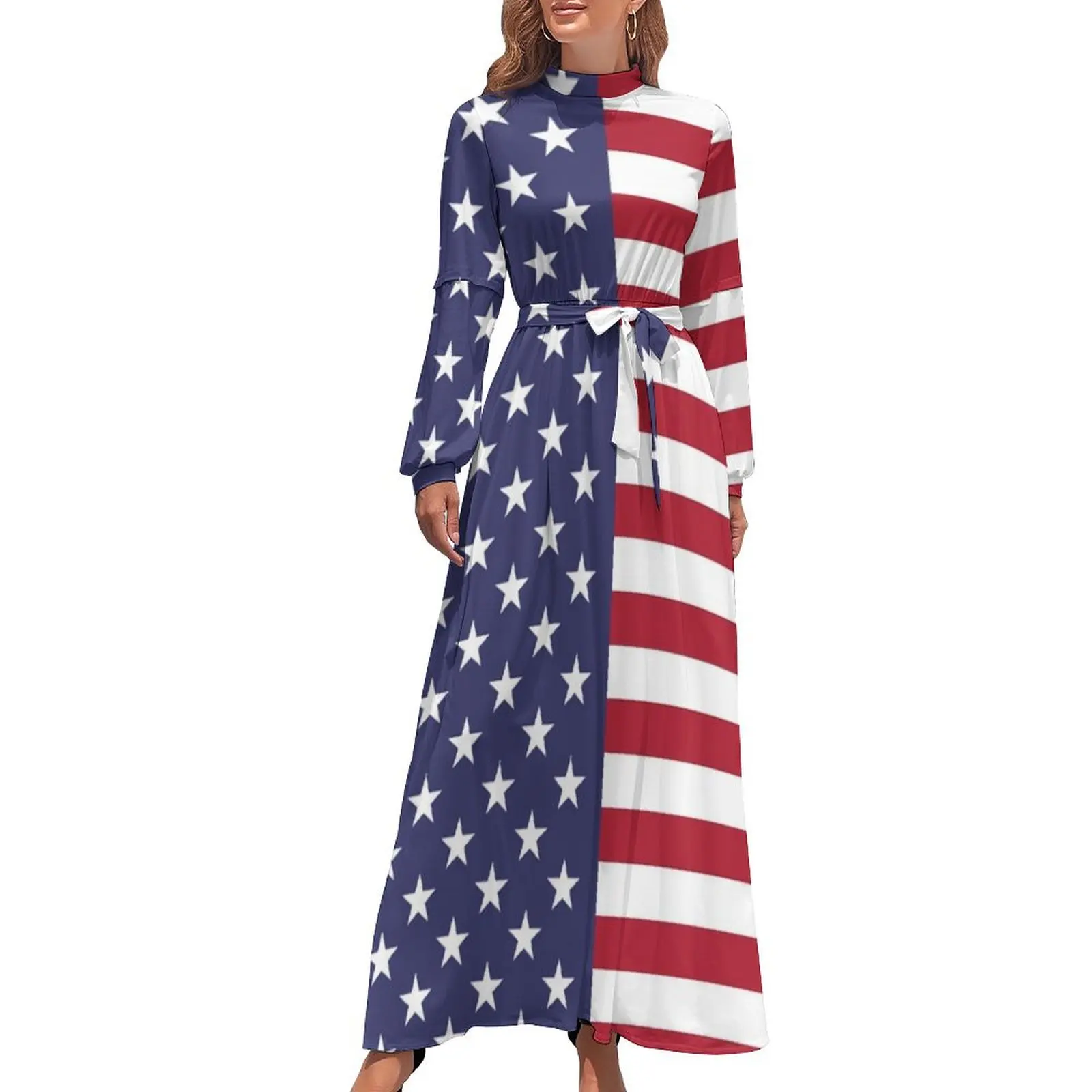 

US Flag Dress Long Dress prom dress Prom gown summer 2024 women