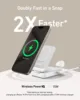 Anker MagGo 3-in-1 iPhone 16 Charging Station, MagSafe-Compatible Wireless Charger Stand, Qi2 Certified 15W Foldable Charger - Image 2