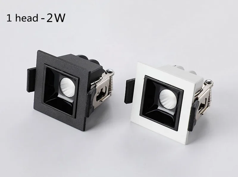 Dimmable embedded Grille lamp Spot Light 2W 4W 6W 10W 20W 30W COB LED Tube light AC85~265V LED lamp for indoor lighting