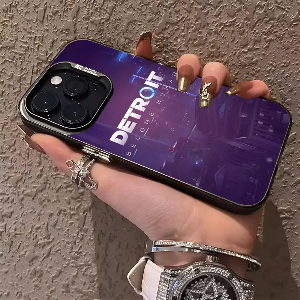Luxury Matte Silver Phone Case - Inspired by Detroit Become Human