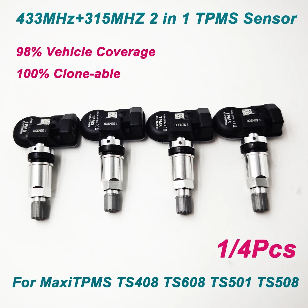 Датчик для Autel MX 433 МГц 315 МГц 2 в 1, Универсальный датчик MaxiTPMS, инструменты для ремонта шин, сканер программируемый MX-Sensor TS601 TS508K