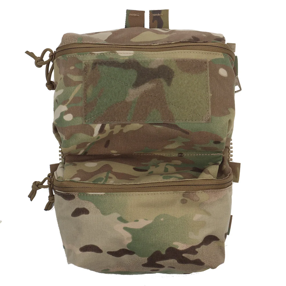 V5 Fcpc Tactical Vest Backplate Supplement Sub-Package Military Airsoft Hunting Vest Plate Carrier Mag Double Sundries Pouch