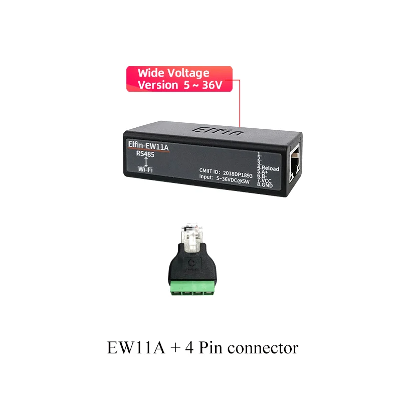 ตัวเลือกสินค้า อุปกรณ์แปลงสัญญาณ RS485 เป็น WiFi สำหรับ IoT