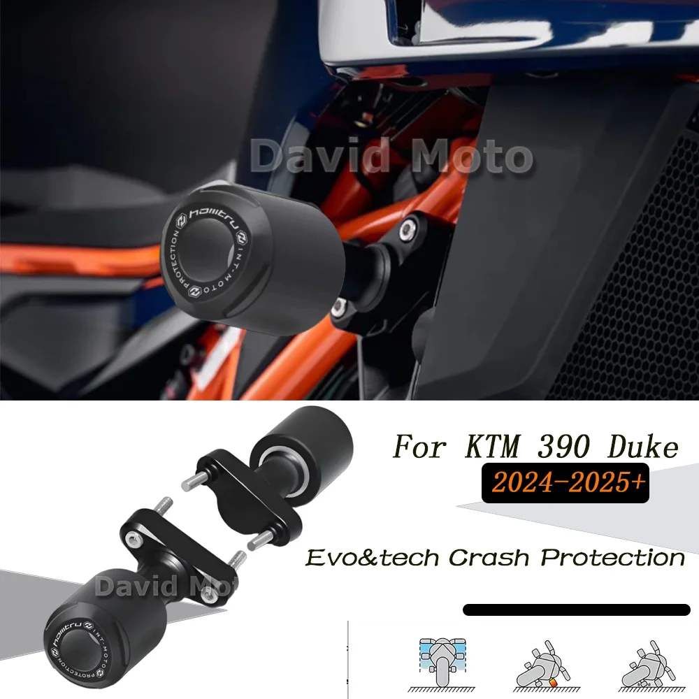 KTM 390 DUKE 390 duke 390 2024-2026 오토바이 프레임 충돌 방지 슬라이더 보호 패드 낙상 방지 충격 보호 슬립