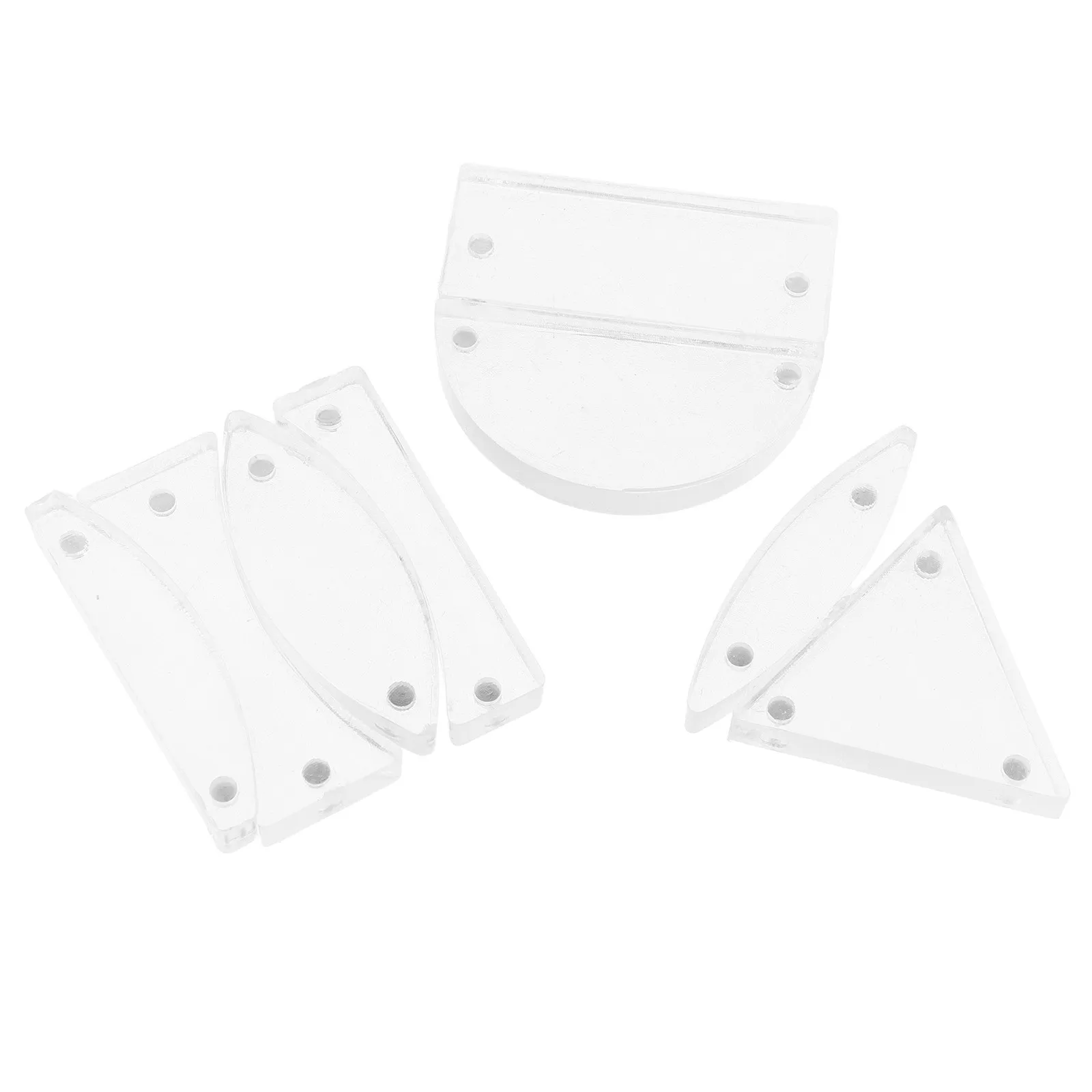 8Pcs 물리학 광학 과학 키트 교실 광학 실험을위한 볼록 오목 렌즈 프리즘 미러 세트 교육 물리학 실험실