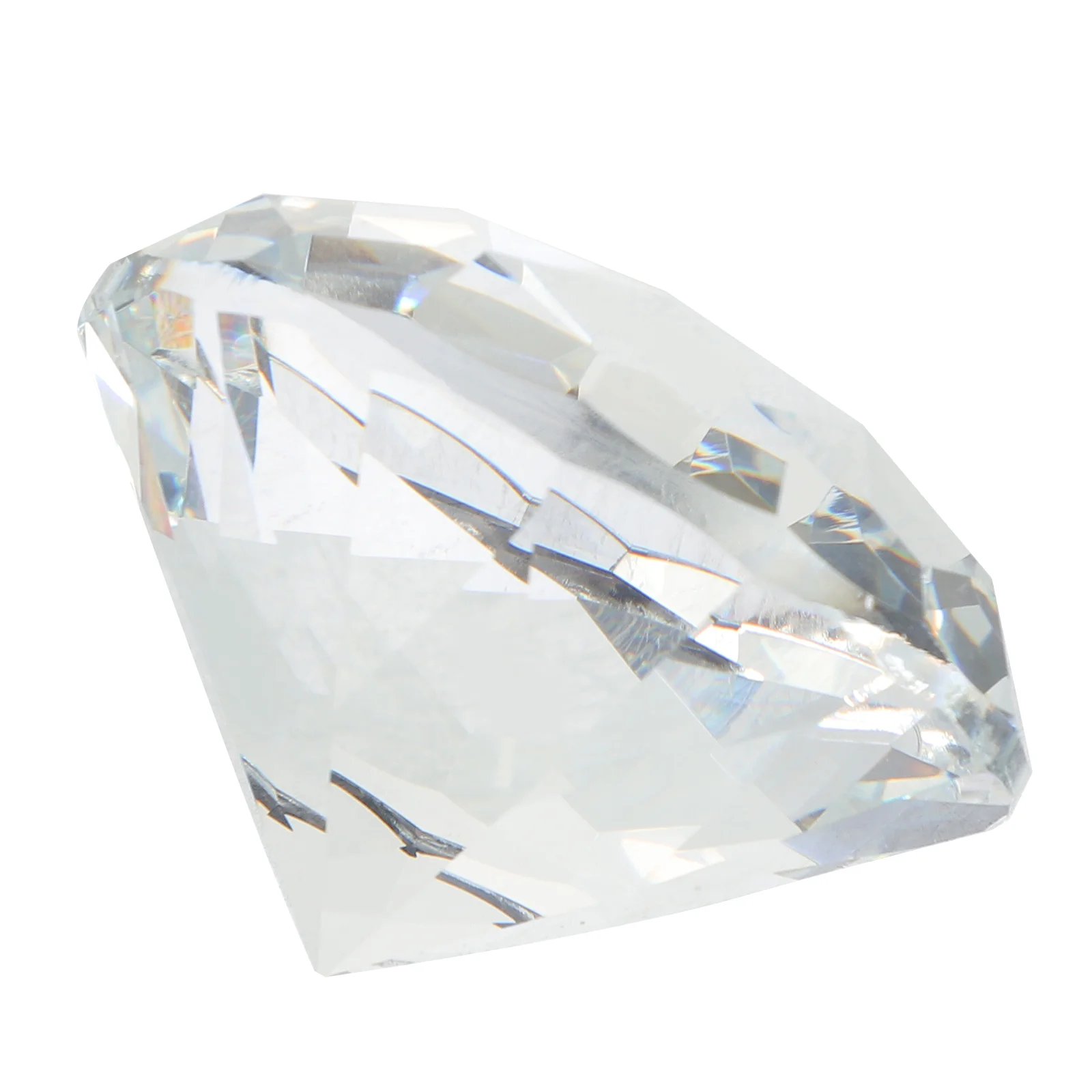 

2pcs Transparent Glass Diamond Wedding Table Scatters Faux Glass Diamonds