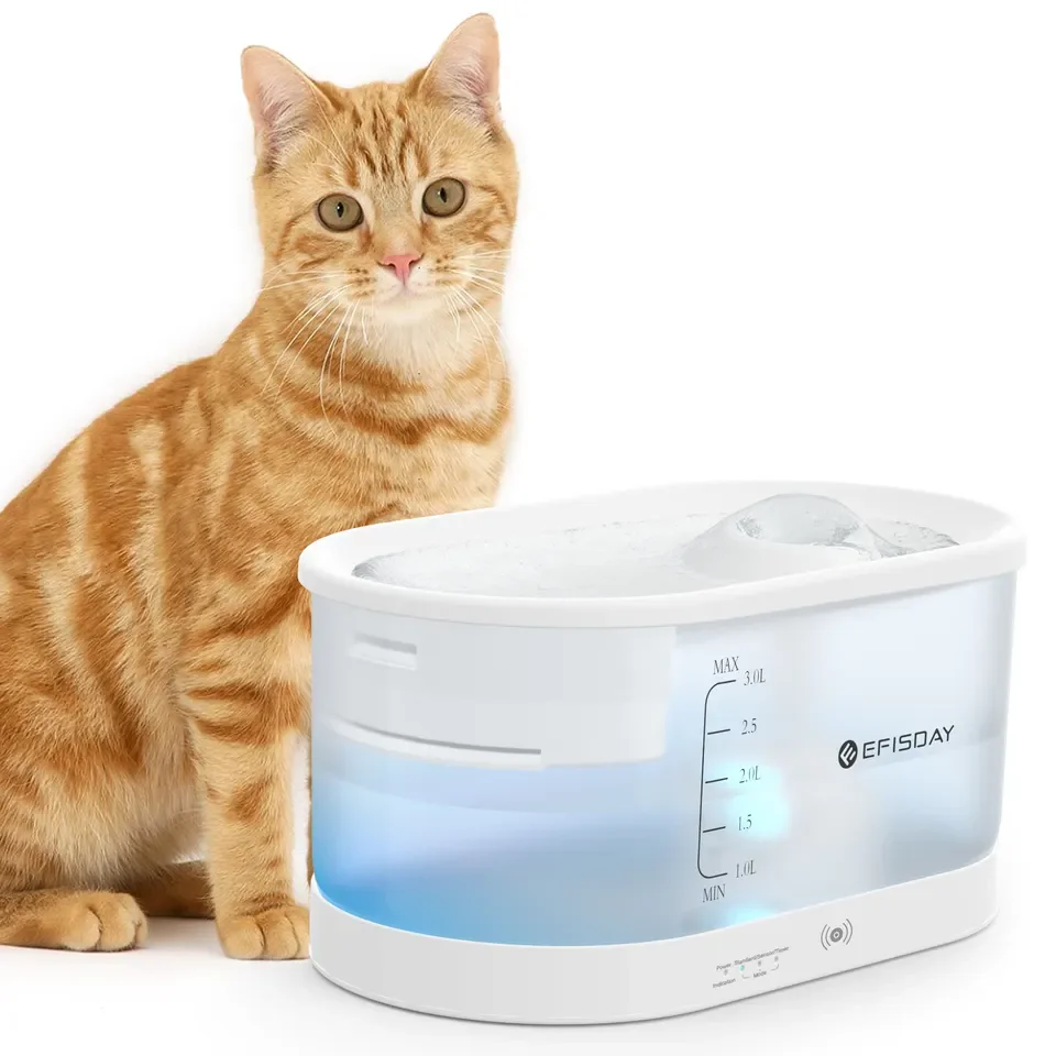 

New Smart Wireless Automatic Cat Fountain With Sensor Pet Drinking Water Dispenser 3 Working Modes Dog Water Bowl