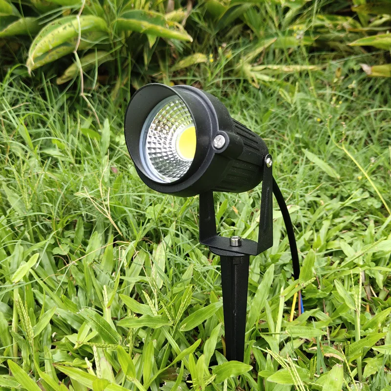 1 Meter Wire Outdoor IP65 LED Garden Lights Waterprof Lawn Lamp 220V110V24V Landscape Spike Spotlights Aluminum Lamp Body