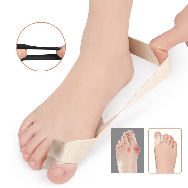 Big Bone Toe Bunion Pull Strap Elastic Toe Separator Straightener for