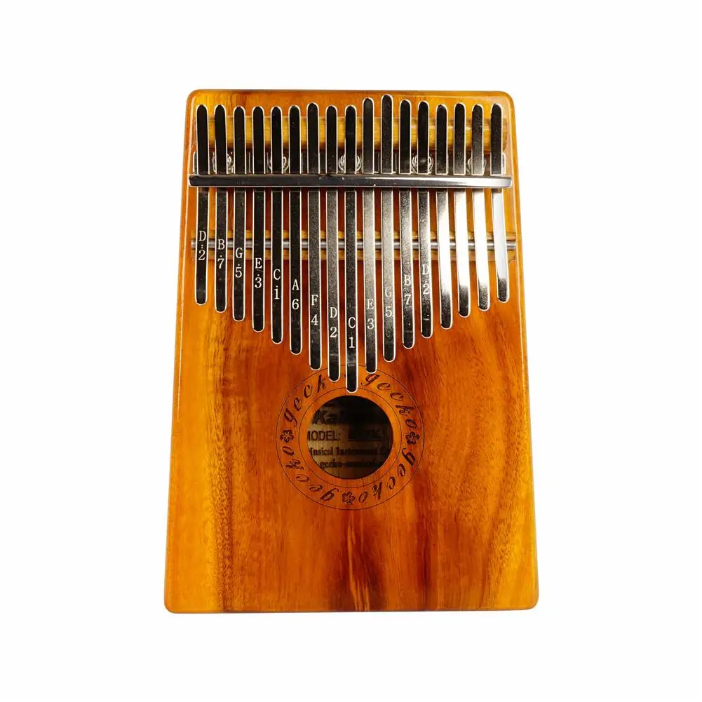 

17-tone Gecko Kalimba Thumb Piano With Bag Sticker Tuner Hammer Finger Piano Portable Musical Instrument