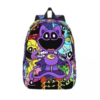 CatNap Smiling Critters Backpack Elementary High College School Student Bookbag Men Women Daypack Outdoor 1