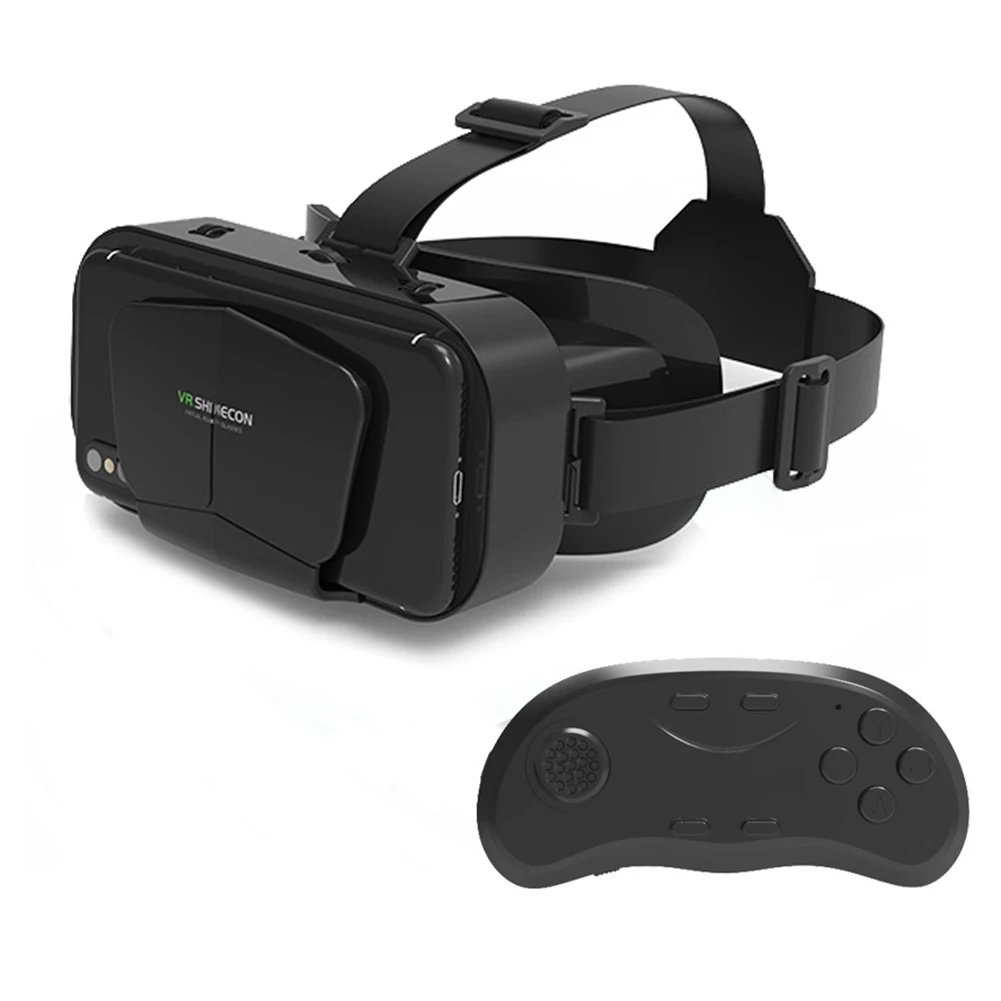 G10 VR Glasses IMAX 360 Degree Panoramic 3D Virtual Reality Box for 4.7-7.0 inches Smartphone VR Headset Joystick Gaming Glasses 