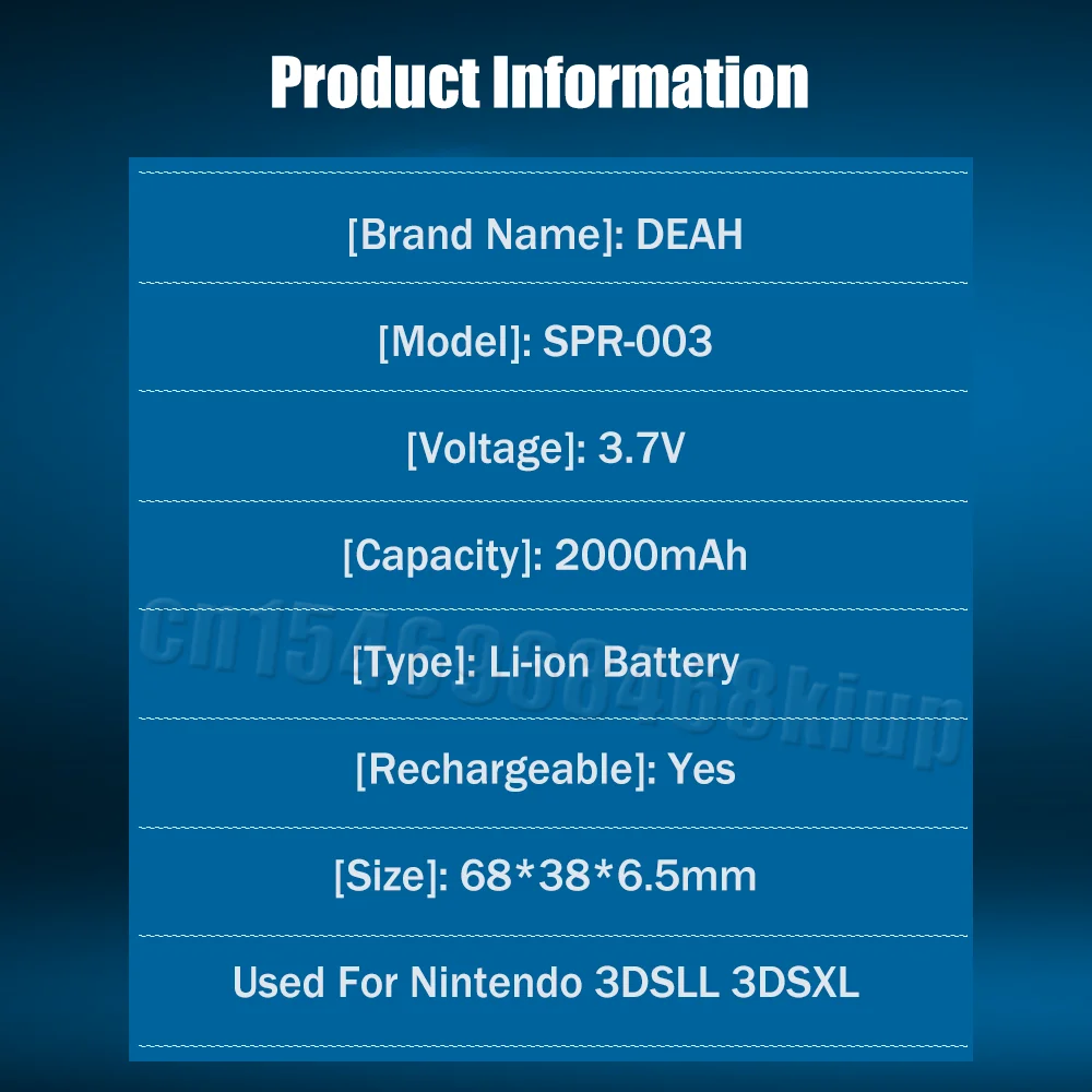 Nintendo 3ds Battery Ctr 003 Nintendo New 3ds Xl Battery Nintendo