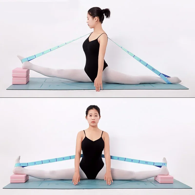 Segmented Band Digital Yoga Leg Stretch Stretch Strap for Ballet Dance Gymnastics Exercise Flexibility Strap yoga stretch strap
