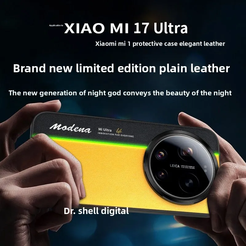 Luxury Fluorescent Striped Leather Drop-Proof Case Cover