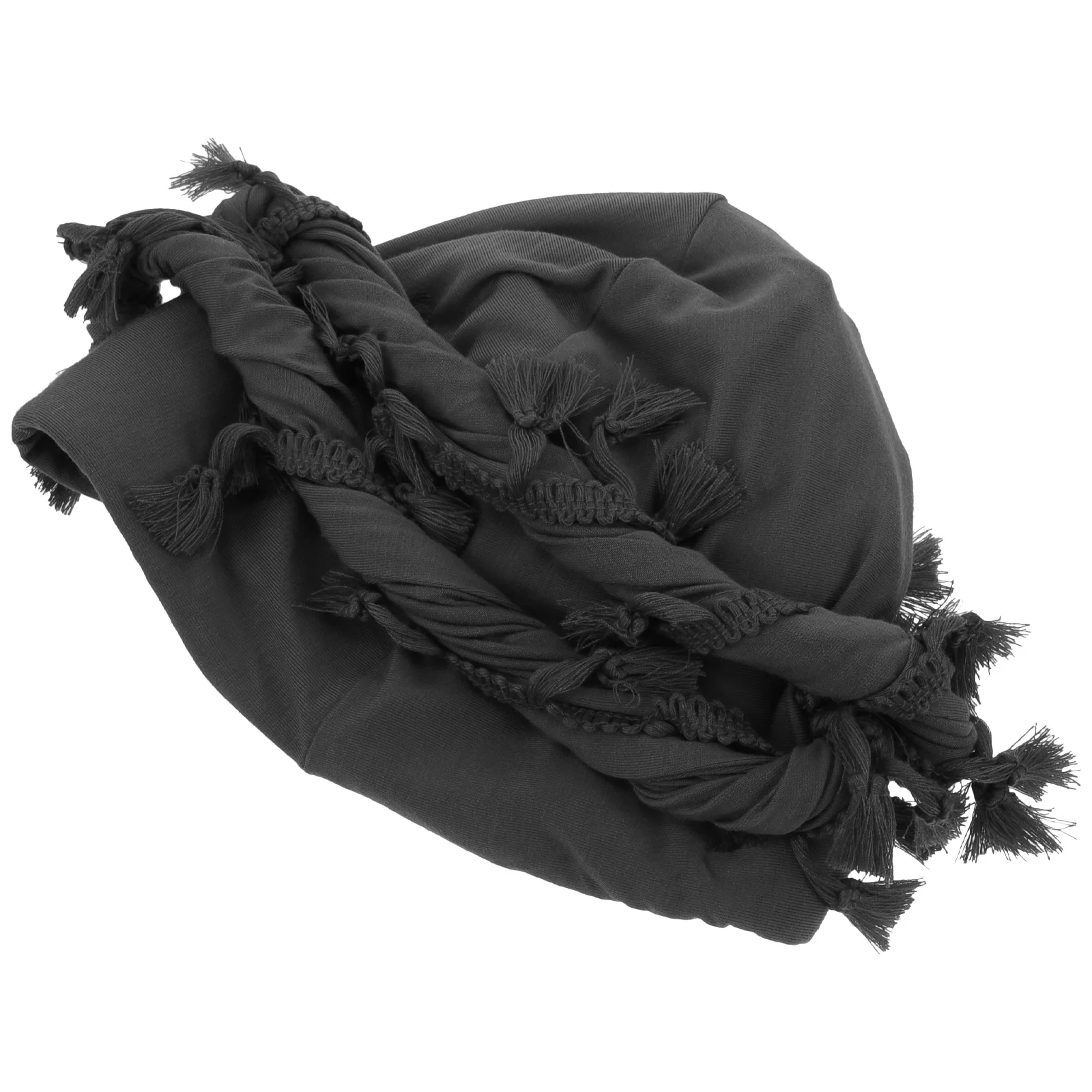 

Декоративный тюрбан с бахромой, мужской эластичный стрейч для скрученного хиджаба