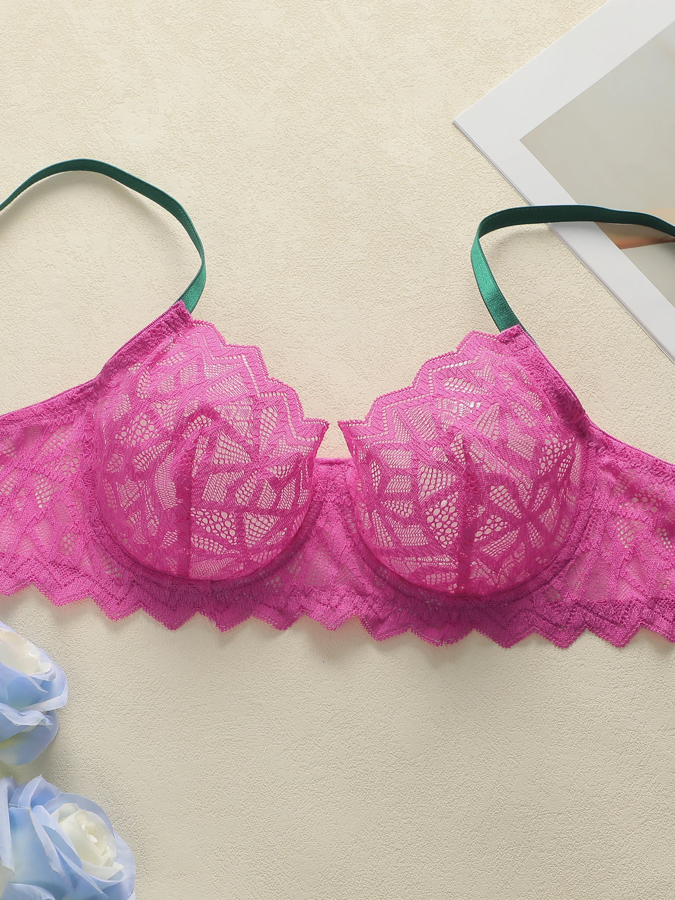 Sexy lingerie set voor dames met kant en push up bh_voghion.com